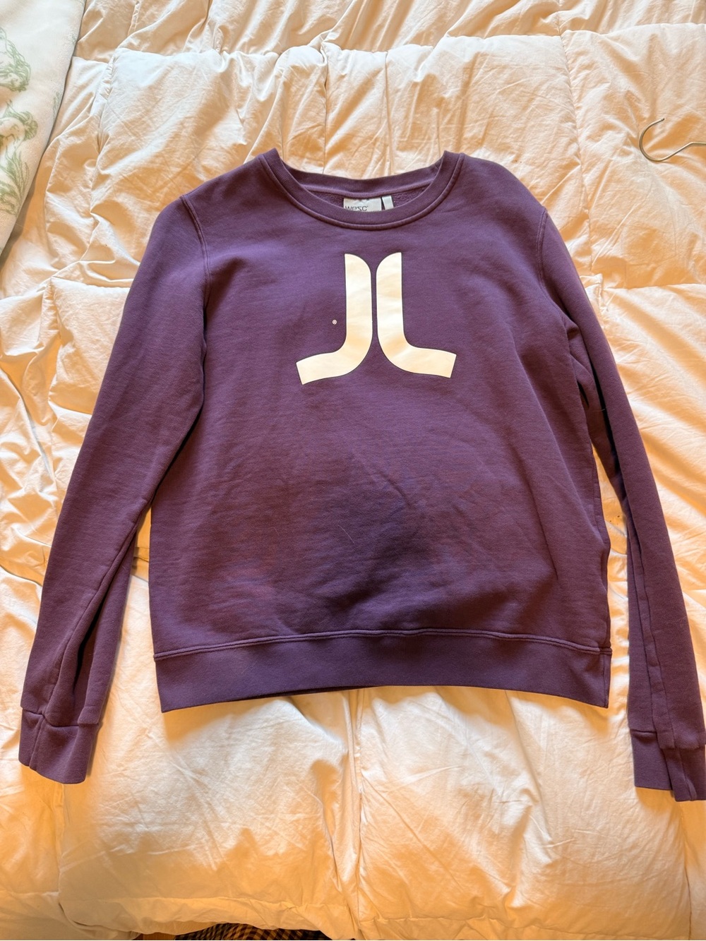 Wesc Lavender Crewneck Sweatshirt with White Graphic